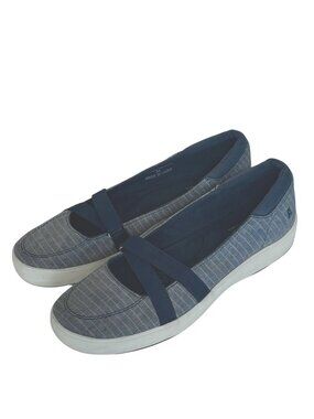 Grasshoppers Ortholite Slip On Shoes 8 Narrow (AA, N) Blue Espradilles